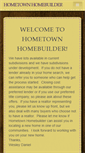 Mobile Screenshot of hometownhomebuilder.com